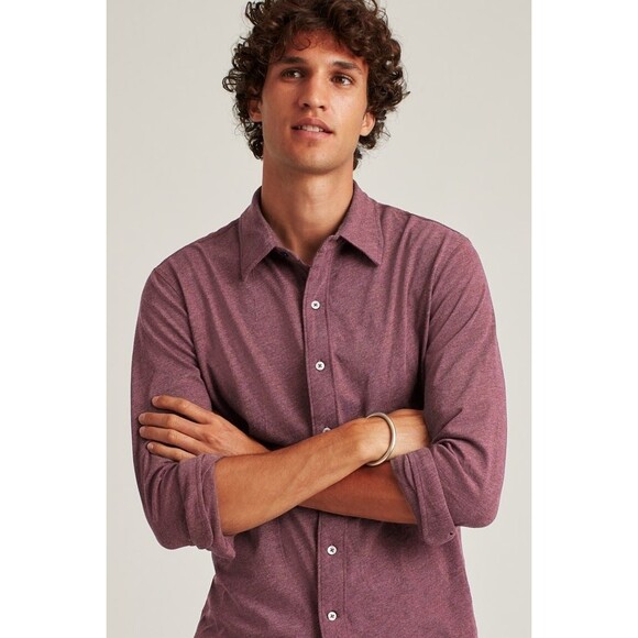 270729 Bonobos Stretch Jersey Everyday Men's Shirt Button-Up Slim Fit Short M - Picture 2 of 6